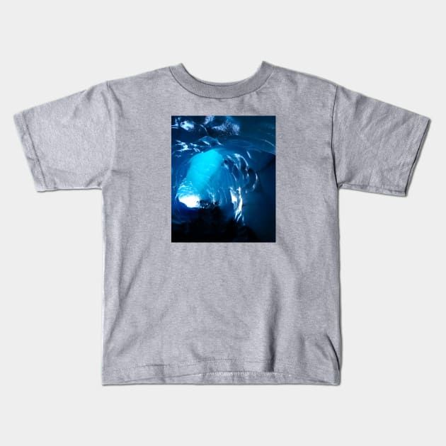 Sunshine in the ice cave Kids T-Shirt by ezioman